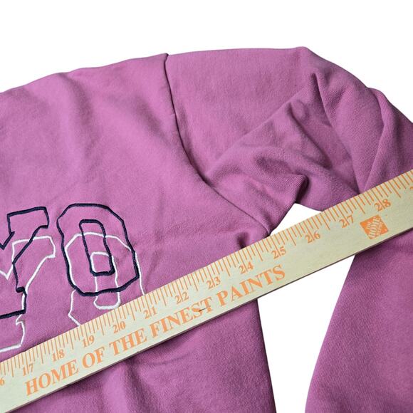 Embroidered Tokyo Varsity Crew Neck Sweatshirt Size Medium - Picture 4 of 7